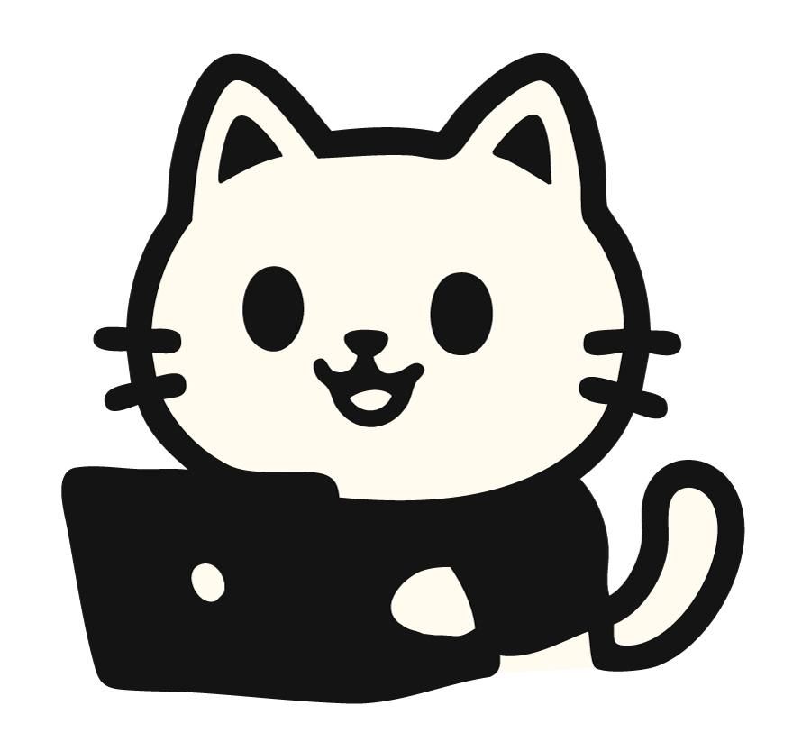 Mascote Byte usando computador